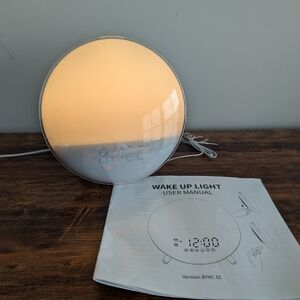 Wake up light alarm clock